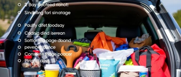 Список необходимых вещей для поездки на машине: что взять в дорогу и как упаковать