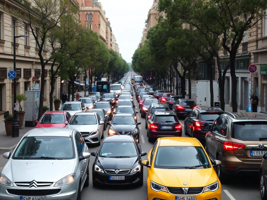 Барселона: парковки и пробки. Где чаще всего случаются пробки и как их обходить