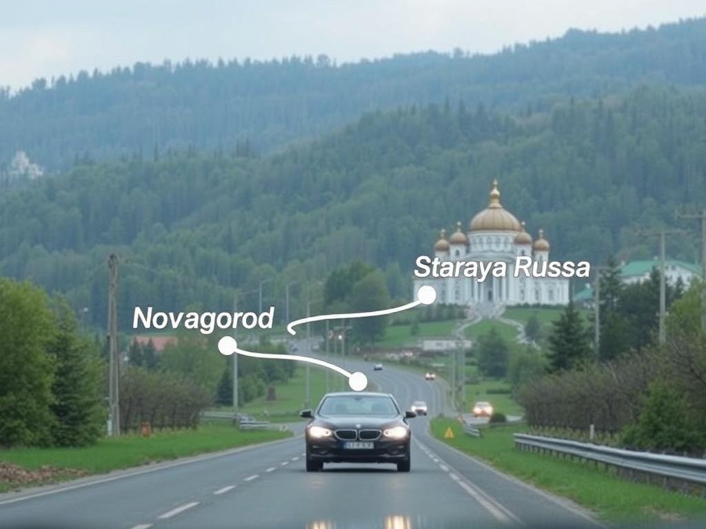 Великий Новгород и Старая Русса на машине. Дороги и особенности вождения между городами